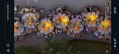 Outdoor dinner event at ARVA